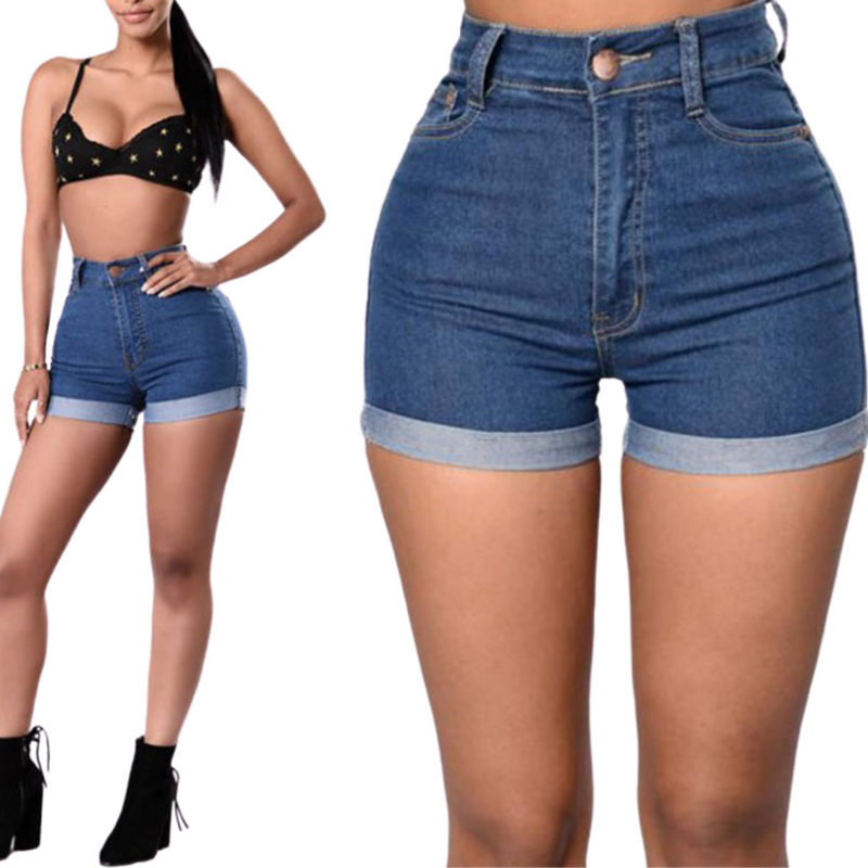 High waist Jean Shorts - goddessinc.com